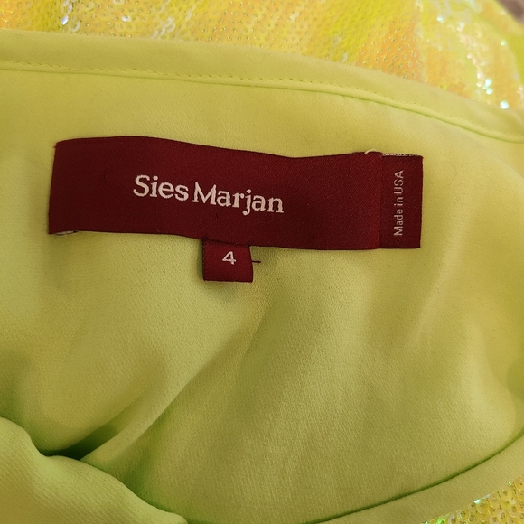 Sies Marjan Quincy Neon Sequin Wrap Dress - Picture 11 of 11